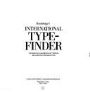 Cover of: Rookledge's international typefinder by Christopher Perfect, Christopher Perfect