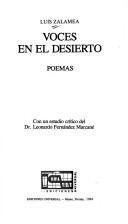 Cover of: Voces en el desierto: poemas