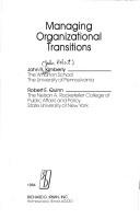 Cover of: Managingorganizational transitions