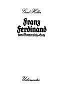 Cover of: Franz Ferdinand von Österreich-Este