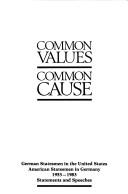 Cover of: Common values, common cause by 