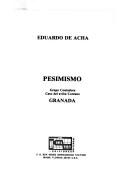 Cover of: Pesimismo, Grupo Contadora, caso del avión coreano, Granada