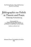 Cover of: Bibliographie zur Politik in Theorie und Praxis