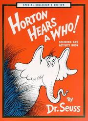 Cover of: Horton Hears a Who! Coloring and Activity Book by Dr. Seuss