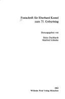 Festschrift für Eberhard Kessel zum 75. Geburtstag by Eberhard Kessel, Heinz Duchhardt, Manfred Schlenke