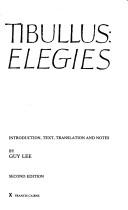 Cover of: Elegies by Albius Tibullus
