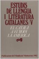 Cover of: El Català a Europa i a Amèrica