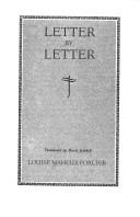 Cover of: Letter by letter