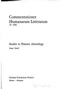 Cover of: Studies in Platonic chronology | Holger Thesleff