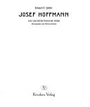 Josef Hoffmann by Eduard F. Sekler