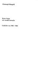 Cover of: Keine Angst, wir werden bewacht: Gedichte von 1982-1968