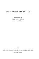 Cover of: Die Englische Satire by herausgegeben von Wolfgang Weiss.