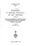 Cover of: Pensiero e azione politica di Lev Trockij by Francesca Gori