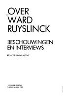 Over Ward Ruyslinck by Ward Ruyslinck, Daan Cartens