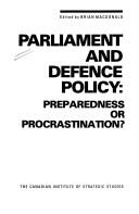 Cover of: Parliament and defence policy: preparedness or procrastination?