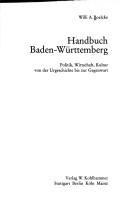 Cover of: Handbuch Baden-Württemberg: Politik, Wirtschaft, Kultur von der Urgeschichte bis zur Gegenwart
