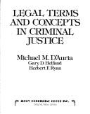 Cover of: Legal terms and concepts in criminal justice