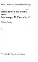 Cover of: Persönlichkeit und Politik in der Bundesrepublik Deutschland by Walther L. Bernecker, Volker Dotterweich (Hg.).