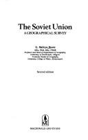 Cover of: The Soviet Union: a geographical survey