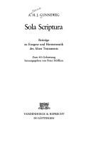 Cover of: Sola scriptura