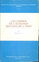 Cover of: Les termes de l'échange des pays de l'OPEP