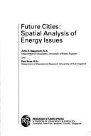 Cover of: Future cities: spatial analysis of energy issues