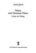 Cover of: Ninon und Hermann Hesse: Leben als Dialog