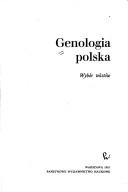 Cover of: Genologia polska: wybór tekstów