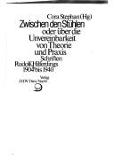 Cover of: Zwischen den Stühlen, oder, Über die Unvereinbarkeit von Theorie und Praxis
