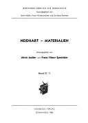 Cover of: Verskonkordanz zur Berliner Neidhart-Handschrift c (mgf 779)