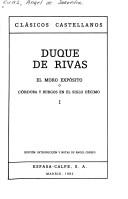 Cover of: El moro expósito, o, Córdoba y Burgos en el siglo décimo