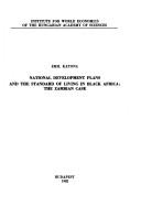 Cover of: National development plans and the standard of living in Black Africa by Emil Katona