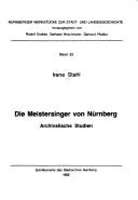 Cover of: Die Meistersinger von Nürnberg: archivalische Studien