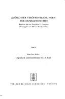 Cover of: Orgelchoral und Ensemblesatz bei J.S. Bach