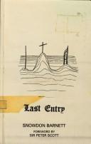 Cover of: Last entry: a poem