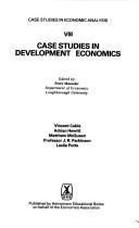Cover of: Case studies in development economics | 