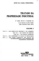 Tratado da propriedade industrial by João da Gama Cerqueira
