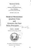 Medieval mensuration by Nan L. Hahn