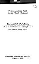 Cover of: Rodzina polska lat siedemdziesiątych