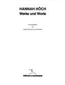 Cover of: Hannah Höch, Werke und Worte