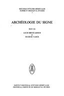 Cover of: Archéologie du signe