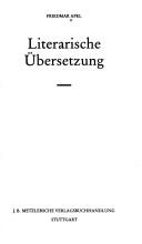 Cover of: Literarische Übersetzung