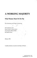 Cover of: A working majority: what women must do for pay