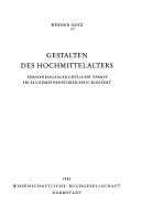 Cover of: Gestalten des Hochmittelalters by Werner Goez