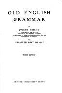 Cover of: Old English grammar