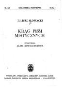 Cover of: Krąg pism mistycznych by Juliusz Słowacki