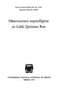 Cover of: Observaciones arqueológicas en Cobá, Quintana Roo by Carlos Navarrete
