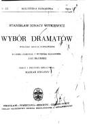 Cover of: Wybór dramatów