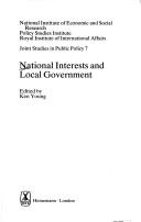 Cover of: National interests and local government
