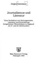 Journalismus und Literatur by Jürgen Enkemann